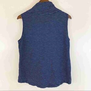 Striped Sleeveless Dress - Blue and White